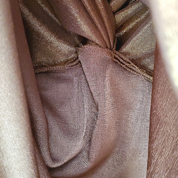 Bianca Nygard Gold Metallic Twist Tank - Size 8 - Picture 9 of 10